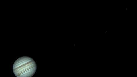 Jupiter and Moons Timelapse