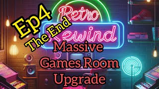 Episode 4 the end of the massive games room upgrade #retrogameroom #upgrade #changes #mancave