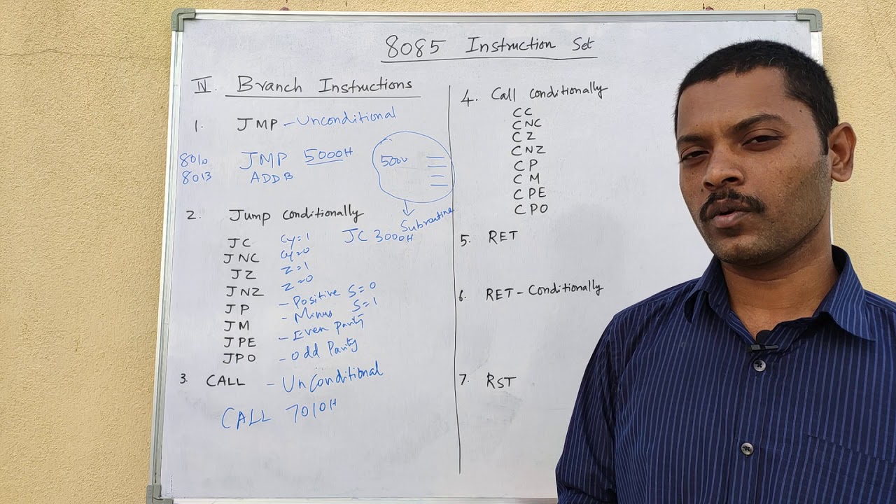 (8085) Branch Instructions in tamil