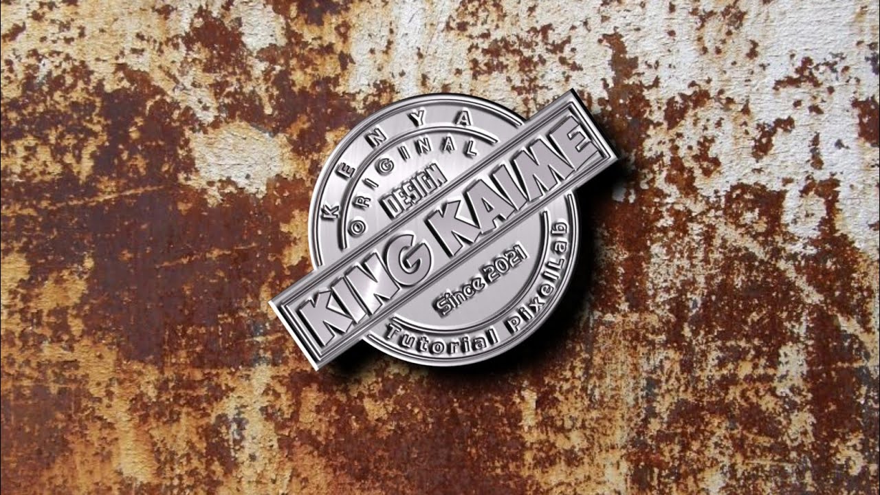 Metallic 3D logo PixelLab Tutorial. 