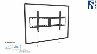 DELTACO Väggfäste för TV/skärm - Installationsvideo - ARM-466