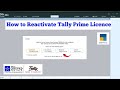 How to Reactivate Tally Prime Licence || Tally Prime ||@rachnatechsolutions7985