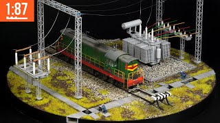 Diorama "Traction Railway Substation 110kV" 1:87
