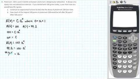 1105 RP2 031 - Constructing an Exponential Decay Model