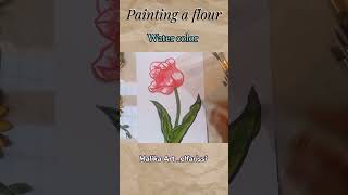 Painting a beautiful flower#shortvideo @Maliika-Art1979