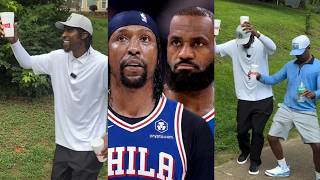 KCP hyped after reuniting with LeBron James on the 76ers 😂