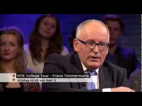 "Stromae is briljant" - Minister Frans Timmermans in College Tour