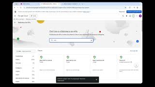 Youtube API key generation example