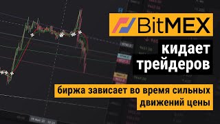 Как биржа BitMex кидает своих пользователей уходя в оффлайн и приостанавливая торги. Видео - пруф