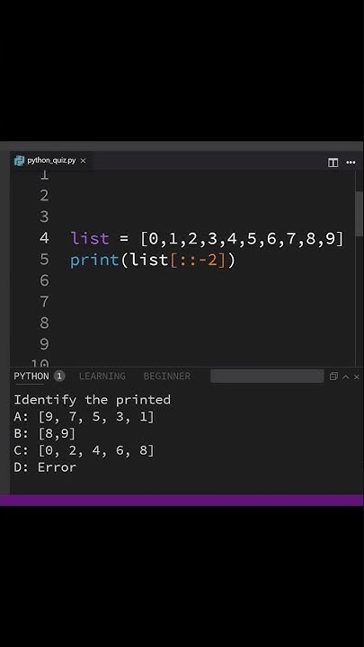 python quiz for beginners. #shorts #python #coding #quiz - YouTube