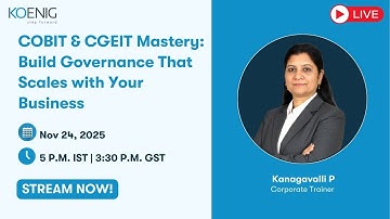 COBIT & CGEIT Mastery: Build Governance That Scales with Your Business