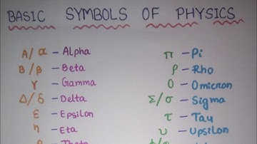 Basic Symbols of Physics Useful symbols of physics Important physics symbols