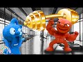 $1 VS $1,000 WORKOUT ROOM! * How To Build Muscle Almost 2x Faster 💙 Funny Cartoon Video