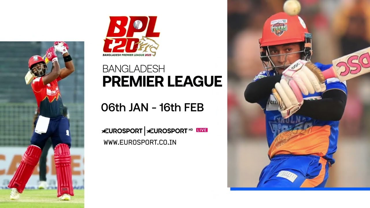 BPL T20🏏 - Bangladesh Premier League Season 9 Exciting Cricket Action Eurosport India