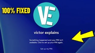 Fix Something happened and your PIN isn't available on Windows 11 / 10 - How To Solve Can't Login ✅