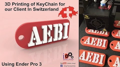 Design of key chain using Solidworks and 3D printing using Ender Pro 3