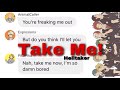 bnha/mha - text lyric prank “Take Me”
