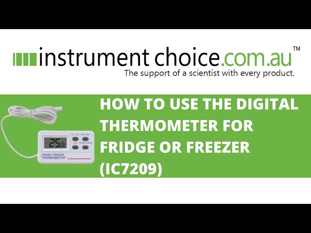 Choice 4 3/4 Tube Refrigerator / Freezer Thermometer