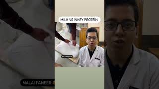 Milk VS Whey Protein  | Dt.Bhawesh | diettubeindia dietitian wheyprotein shorts