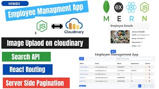 Build an Employee Management App with MERN Stack: Image Upload, Search, Pagination &amp; Routing