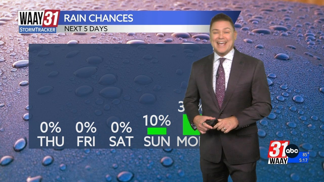 Some rain returns early next week across north Alabama - YouTube