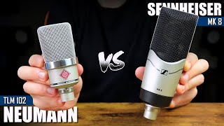 Best Microphones For Recording Vocals || Neumann TLM 102 VS Sennheiser MK 8 (Microphone Comparison)