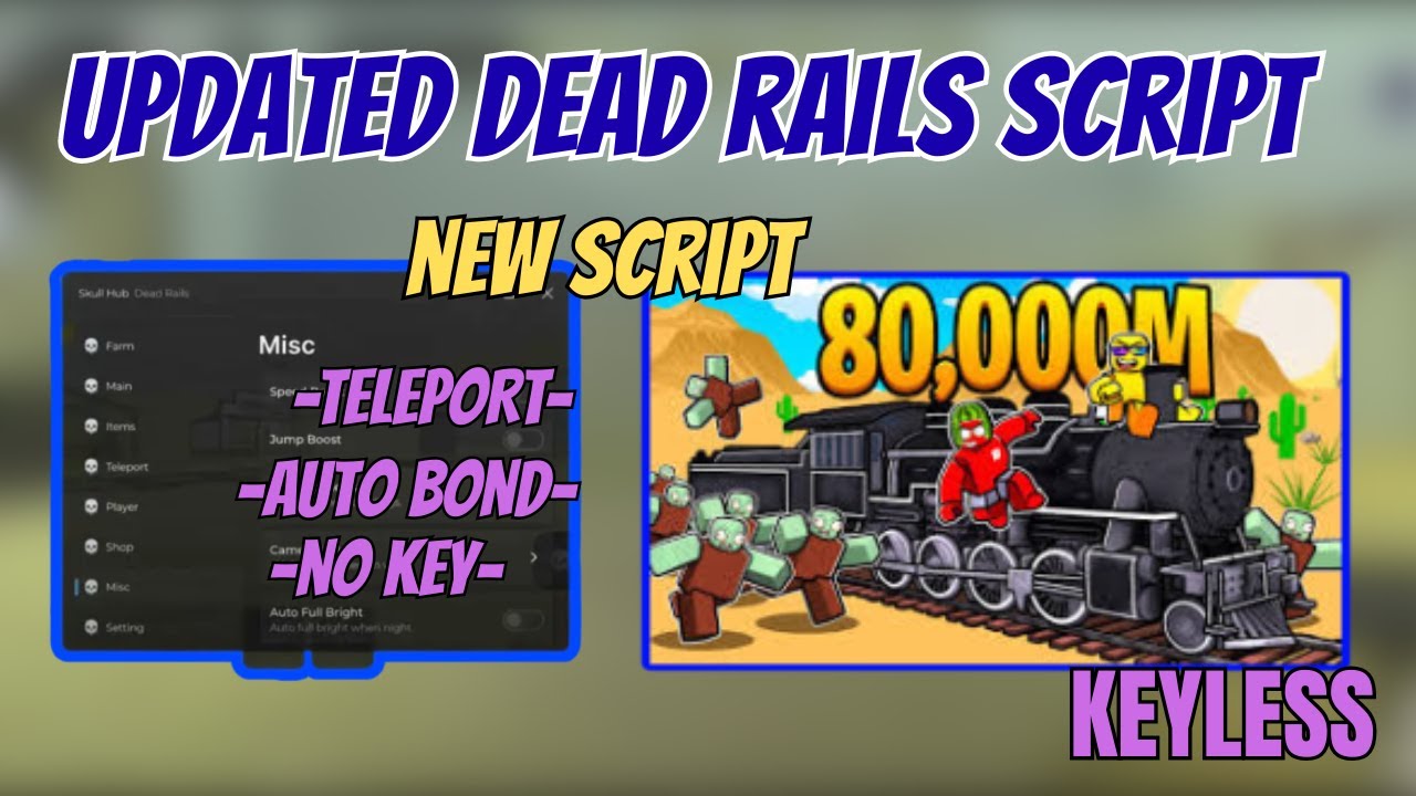 🔥 Dead Rails Script 2025 (NO KEY) | Infinite Bonds Farm 💎 Auto Win, Aimbot, Kill Aura | Pastebin