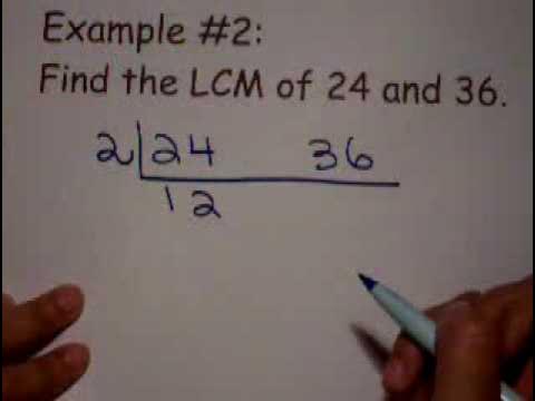 Finding LCM Using The Ladder Method - YouTube