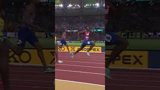 Noah Lyles cruises to 3rd 200m world gold 🔥 #athletics #200m #sprint #worldathleticschamps #usa