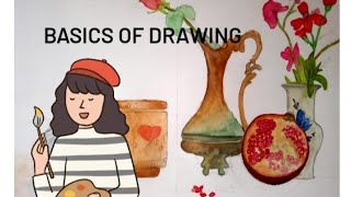 أساسيات تعلم الرسم _ Basics of learning drawing.