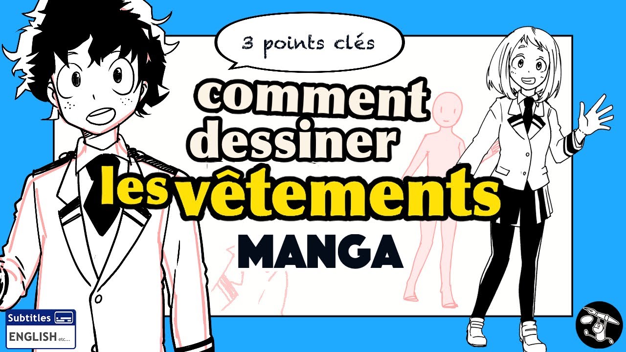Tuto 】Comment dessiner les vêtements ? #manga #myheroacademia - YouTube