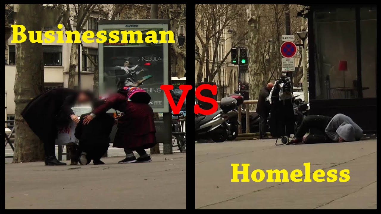 SDF vs Homme d'affaire / Homeless vs Businessman (social experiment)