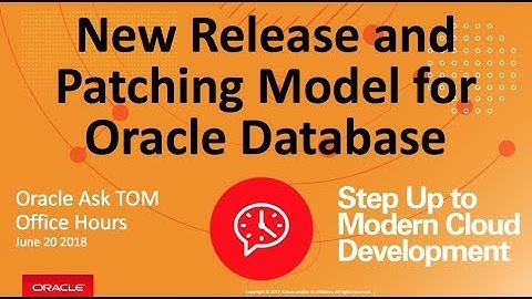 New Release and Patching Model for Oracle Database