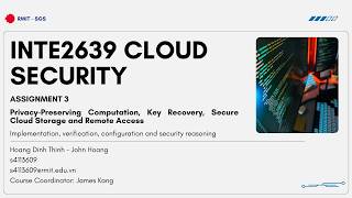 INTE2639 Cloud Security - Assignment 3 Presentation | Hoang Dinh Thinh (s4113609)
