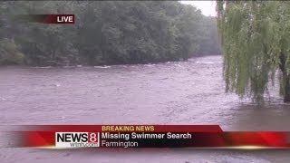Search for missing person in Farmington river