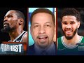 Nets fall to Celtics in Kevin Durant - Jayson Tatum showdown — Broussard | NBA | FIRST THINGS FIRST