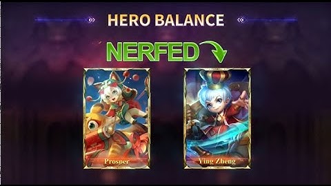 Balance Adjustment - Prosper & Ying Zheng - Heroes Evolved