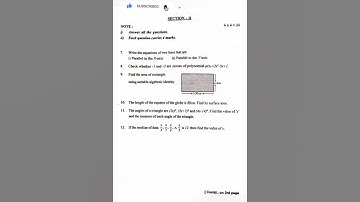TS 9th class SA1 maths question paper 2024-25 #questionpaper #study#education#viral#trending #9th