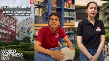 What Happiness Means to Them: Chitkara University Students on World Happiness Day