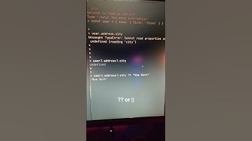 Javascript Optional Chaining and Nullish Coalescing