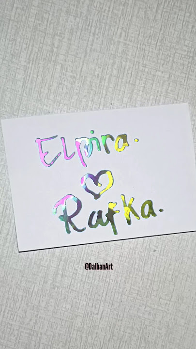Bikin nama keren lagi ELPIRA ❤ RAFKA #feedshorts #art #shortsvideo