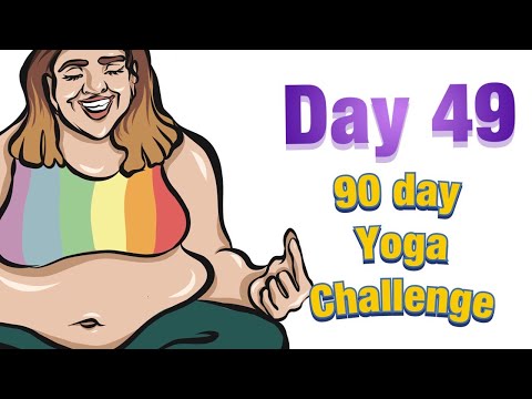 Plus Size Yoga | Day 49 of 90 days of yoga challenge