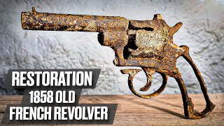 Revolver lay in the ground for 164 years You will be shocked by the result! | Restoration of antique