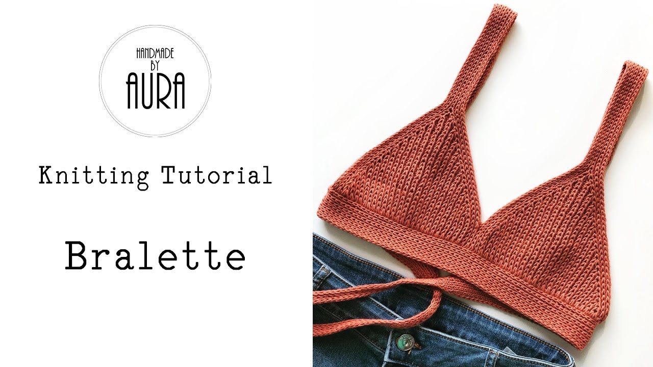 Basic Bralette KNITTING PATTERN, Women's Knit Bralette, Knit Top