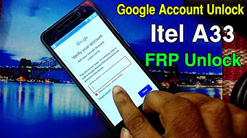Itel A33 FRP Bypass | Itel W5001P Google Account Unlock | Itel A33 FRP Unlock | A33 FRP Without PC |