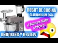 🍕 Robot de Cocina  Clatronic Unboxing  Review - Amasadora - Picadora - Batidora de Vaso