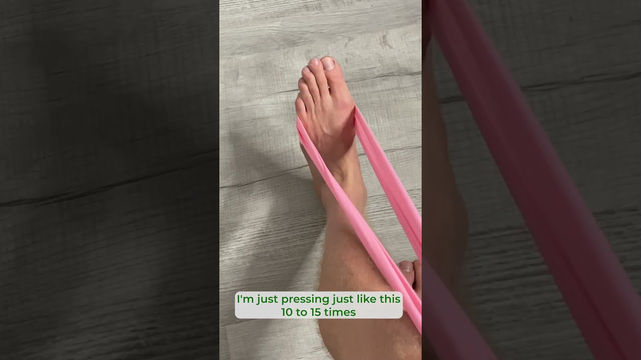 How To Strengthen All Of The Ankle Muscles With One Resistance Band