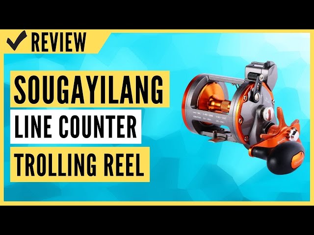 Sougayilang Line Counter Trolling Reel Conventional Level Wind Fishing Reel  Review 