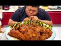Spicy beef tendon fat brothers favorite spicy delicious and strong