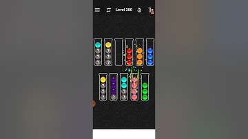 ball sort color water puzzle level 380